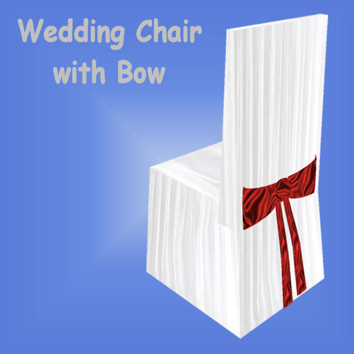 <MS> Decos Wedding Chair - Bow