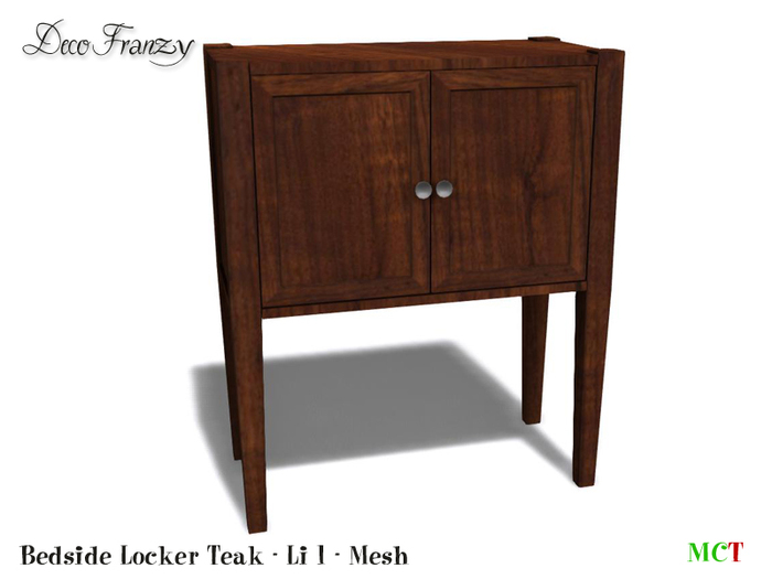 ~DecoFranzy~ Bedside Locker Teak (MC)