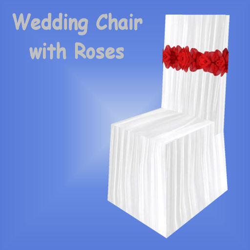 <MS> Decos Wedding Chair-Roses