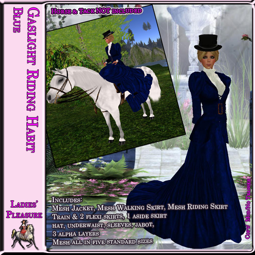 ~LP~ Gaslight Riding Habit BOXED Blue