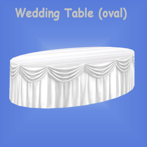 <MS> Decos Wedding Table-oval