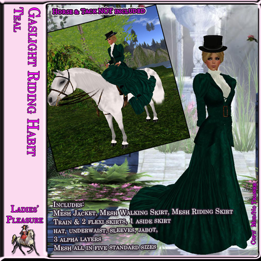~LP~ Gaslight Riding Habit BOXED Teal