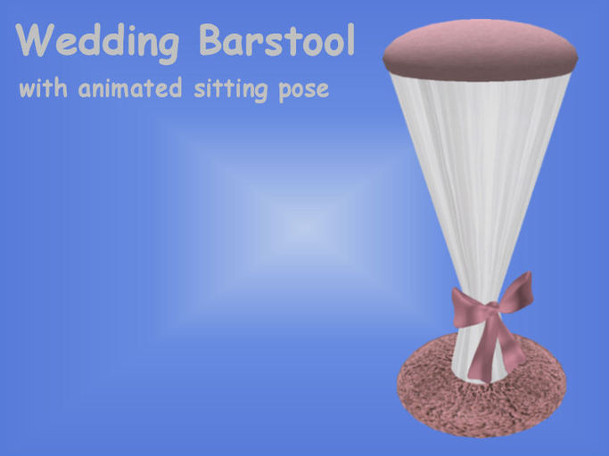 <MS> Decos Wedding-Barstool