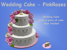 <MS> Decos Wedding Cake-PinkRoses