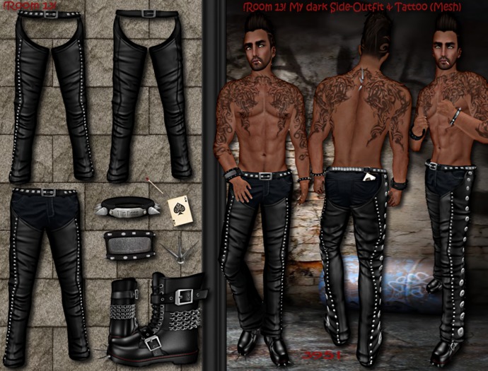 !Room 13! My dark Side-Outfit & Tattoo (Mesh)