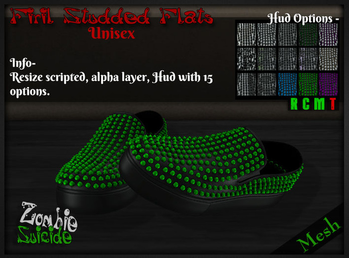 :Z.S: Firil Studded Flats Demo