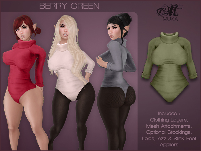 *MUKA* Berry Green (Omega)