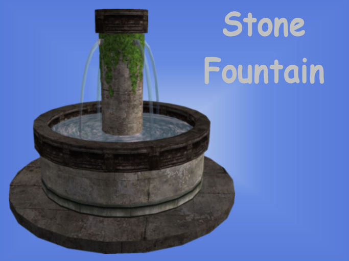 <MS> Decos Stone Fountain