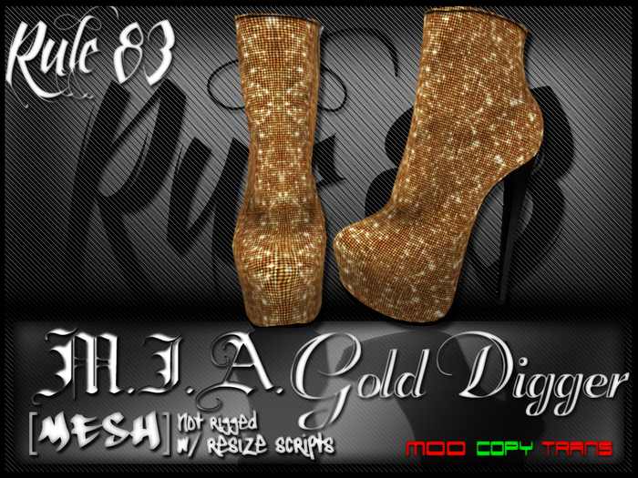 gold digger boots