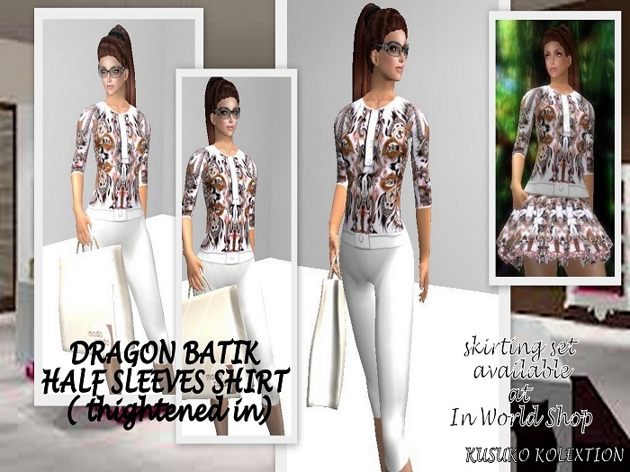 DRAGON BATIK HALF SLEEVES SHIRT