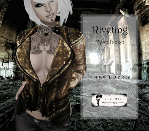 {REVERIE} Mesh Jacket - Riveting