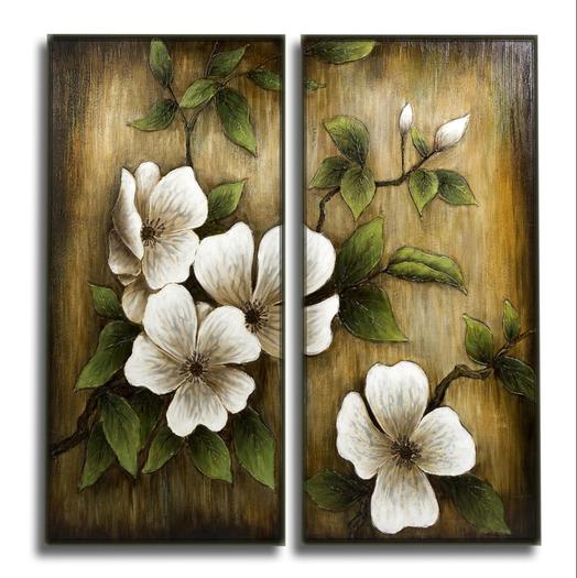 Apple Blossom twin panel