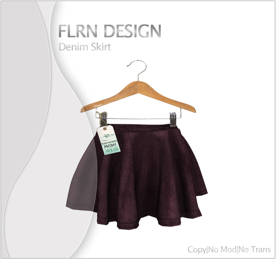 Denim Skirt Pink
