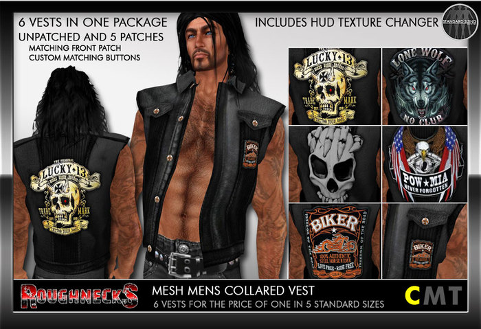 Roughnecks Mens Mesh Collared Vest DEMO