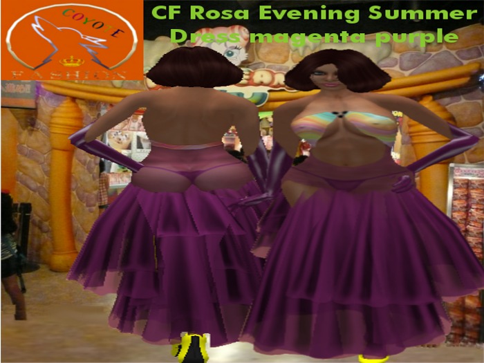 CF Rosa Evening Summer Dress magenta purple