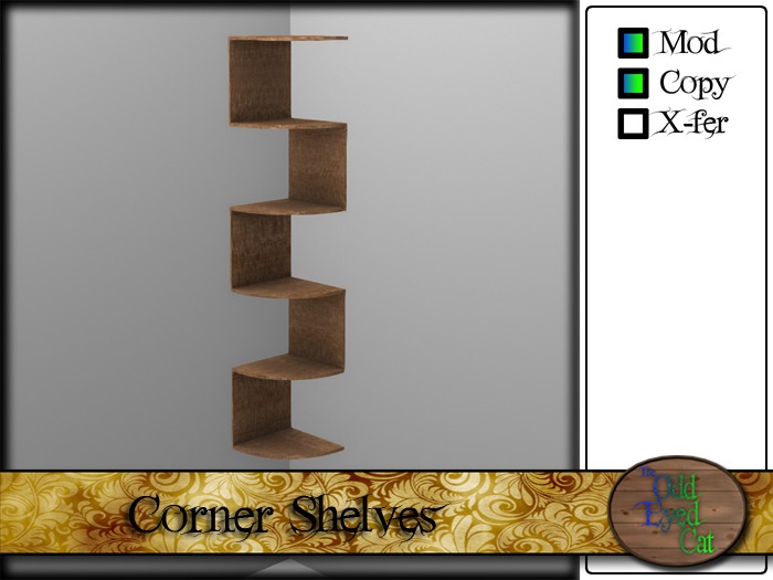 >^OeC^< Corner Shelves (crate)