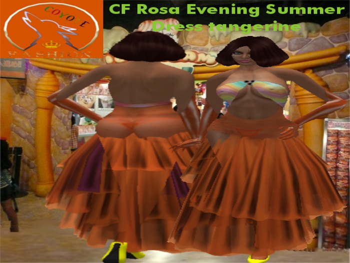 CF Rosa Evening Summer Dress tangerine
