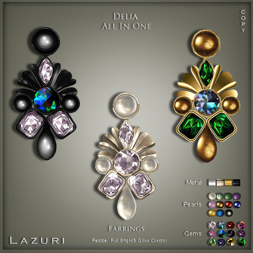 [< Lazuri >]  Delia Earrings