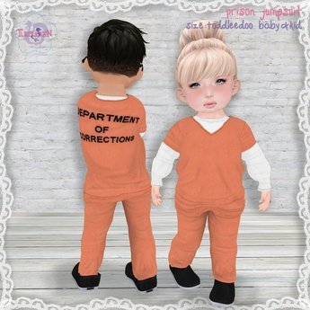 baby prison jumpsuit