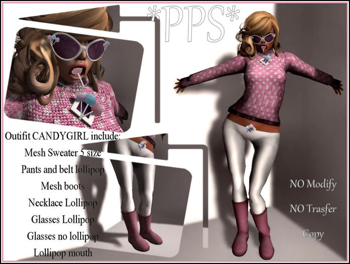 CANDYGIRL Mesh outifit