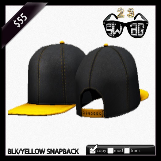 [23$] SnapBack BLK/YELLOW