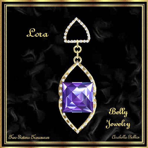 TST - LORA AMETHYST BELLY JEWELRY YG.
