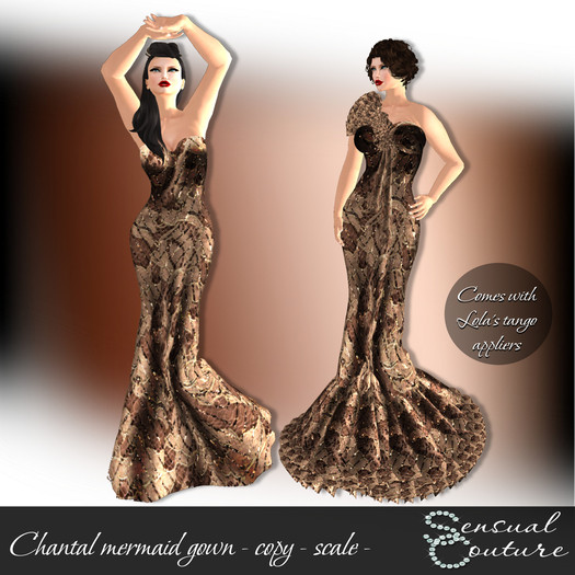 Chantal mermaid gown Mesh * scale