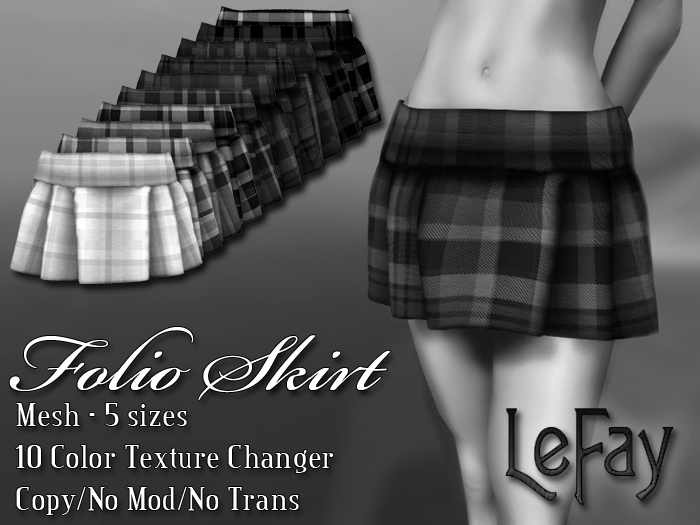 ::LeFay:: Folio Mesh Skirt DEMO