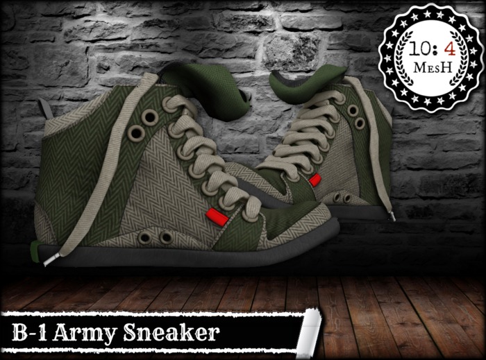 *10: 4 ~ MesH ~ Sneaker B-1 ~ Harringbone Army ~