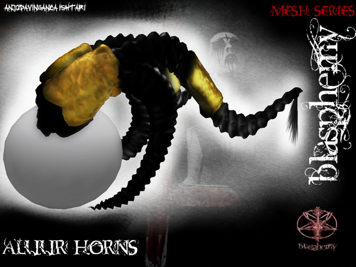 +Blasphemy+ Aluur Horns  (crate) PROMO