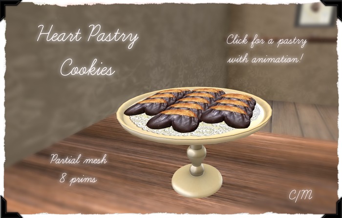{Peachy} Heart Pastry Cookies 