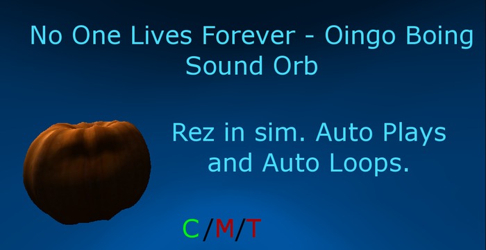 No One Lives Forever(Sound Orb) [Boxed]