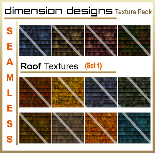 Dimension Designs Seamless Roof Textures Set 1