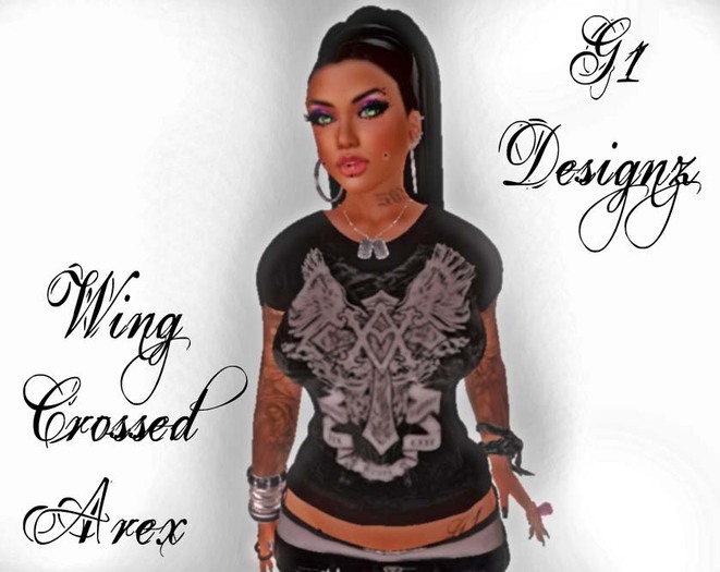 {G1D}Wing Crossed Arex Shirt(Female)