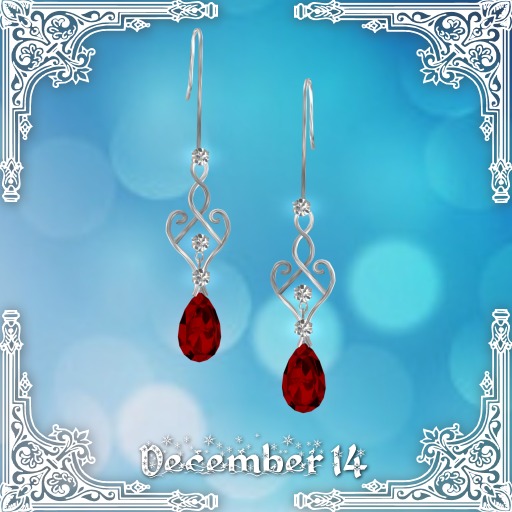 ::: Krystal ::: Eden - Earrings - Silver - Christmas