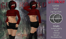 MIRVA *Mesh* Slouch Cardigan Outfit PURPLE