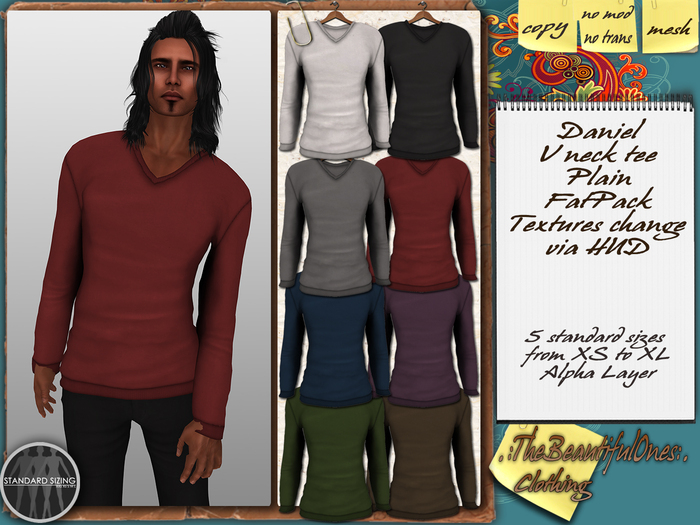 .:TBO:. Daniel - V neck tee DEMO