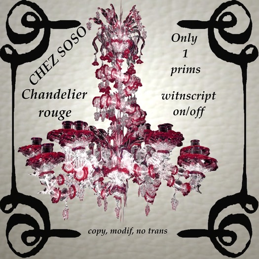 LUSTRE ROUGE ( script off / on)