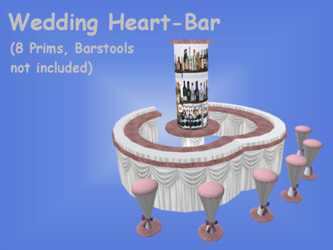 <MS> Decos Wedding-Heart-Bar