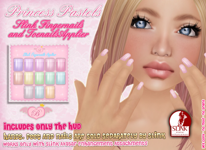 :*BABY*: Princess Pastels - Slink Nail Appliers