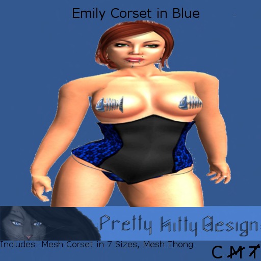 :PKD: Emily Corset Blue