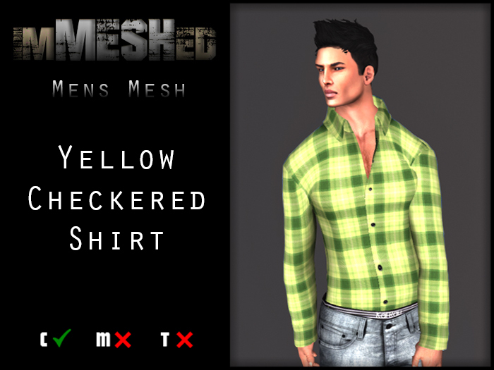 imMESHed - Yellow Checkered Shirt