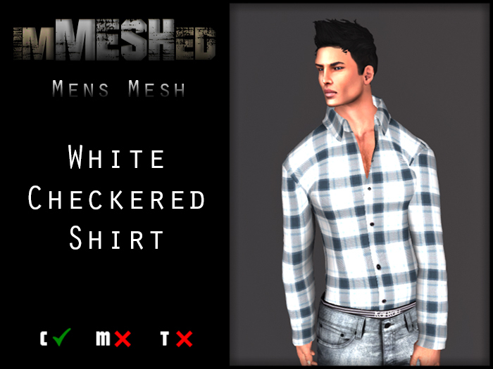 imMESHed - White Checkered Shirt