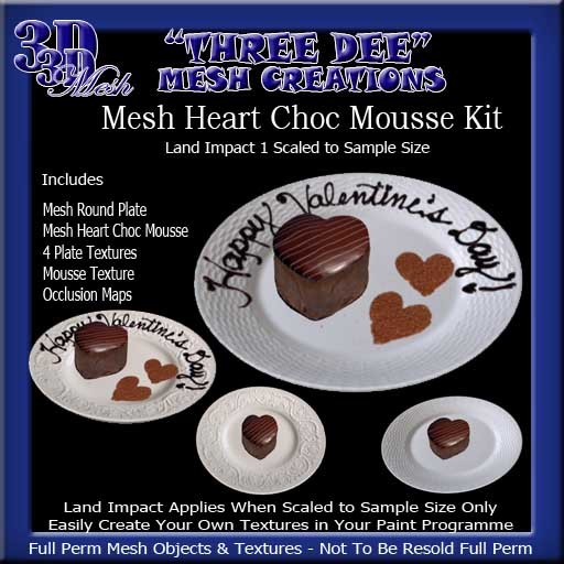 TD Mesh Heart Choc Mousse Kit