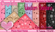 *Cupids Textures * 12 WESTERN BANDANA