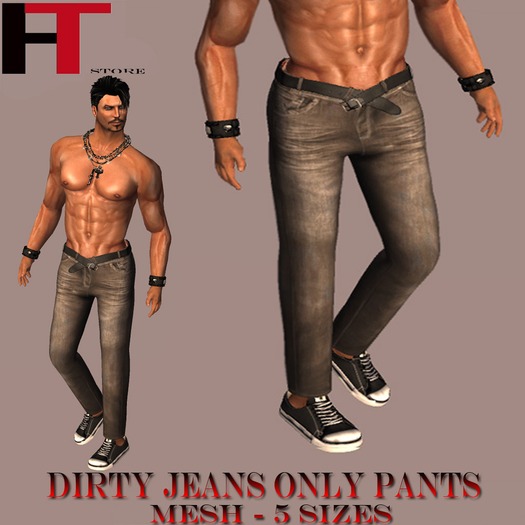 (H-T) DIRTY  JEANS WITH NEW LOGO