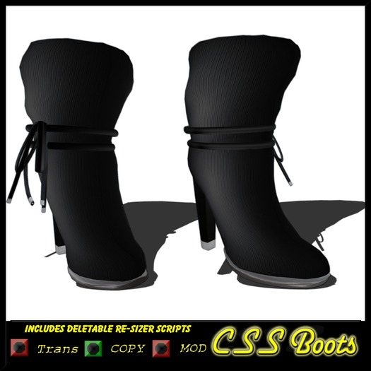 Black Sock Low CSS Boots 