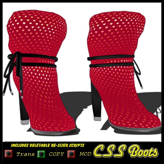 Hearts Low CSS Boots 