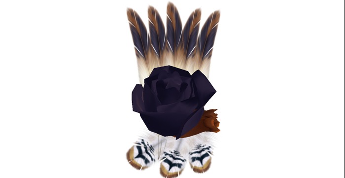 boutonniere Native navy/tan 
