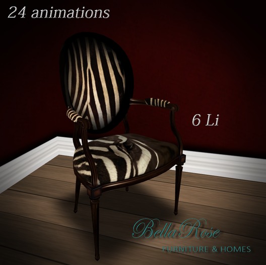 [BR] Antique Zebra II Chair - 24 Sits